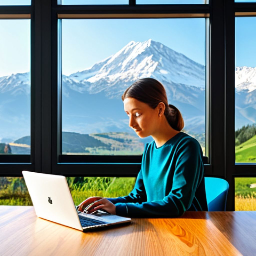 디지털 노마드의 비즈니스 모델 탐구 - Digital Nomad Workspace**
"A professional digital nomad, fully clothed in modest attire suitable fo...