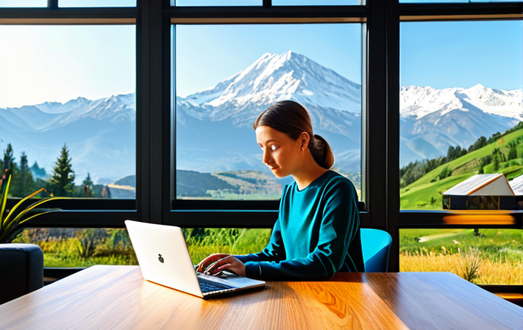 디지털 노마드의 비즈니스 모델 탐구 - Digital Nomad Workspace**
"A professional digital nomad, fully clothed in modest attire suitable fo...