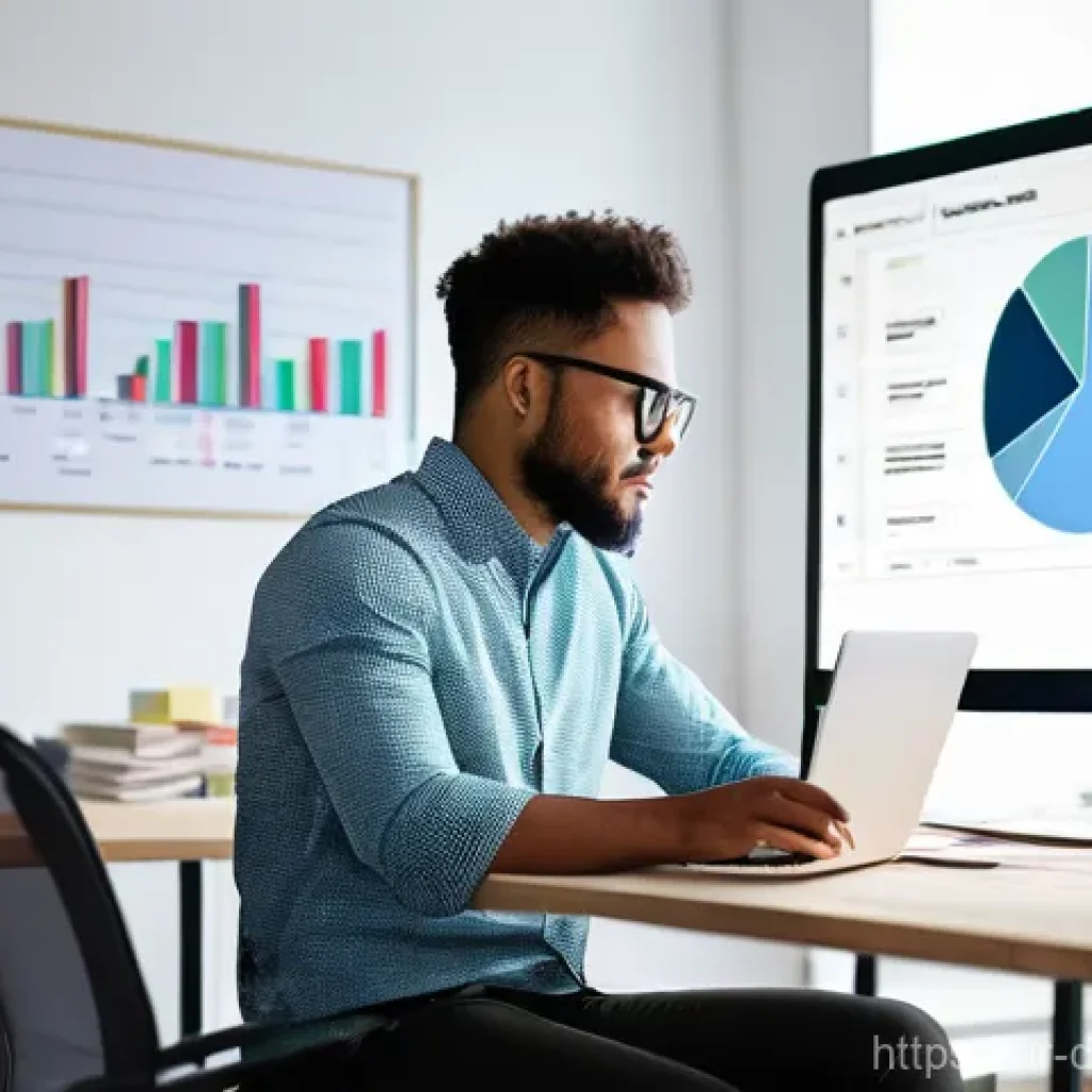 디지털 노마드가 되기 위한 재정 계획 - **Prompt: The Digital Nomad's Budget Blueprint**
"A wide shot of a focused digital nomad, a youn...